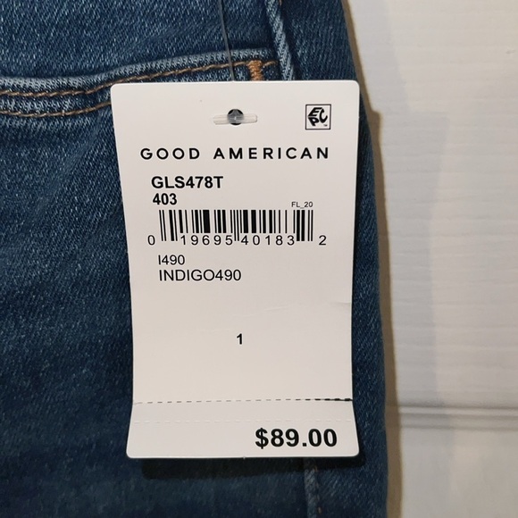 Good American High-Rise Straight Jeans 1 NWT - Picture 3 of 8